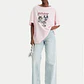 T-shirt ROCK Animais Rosa - LIU JO  - Miniatura 2