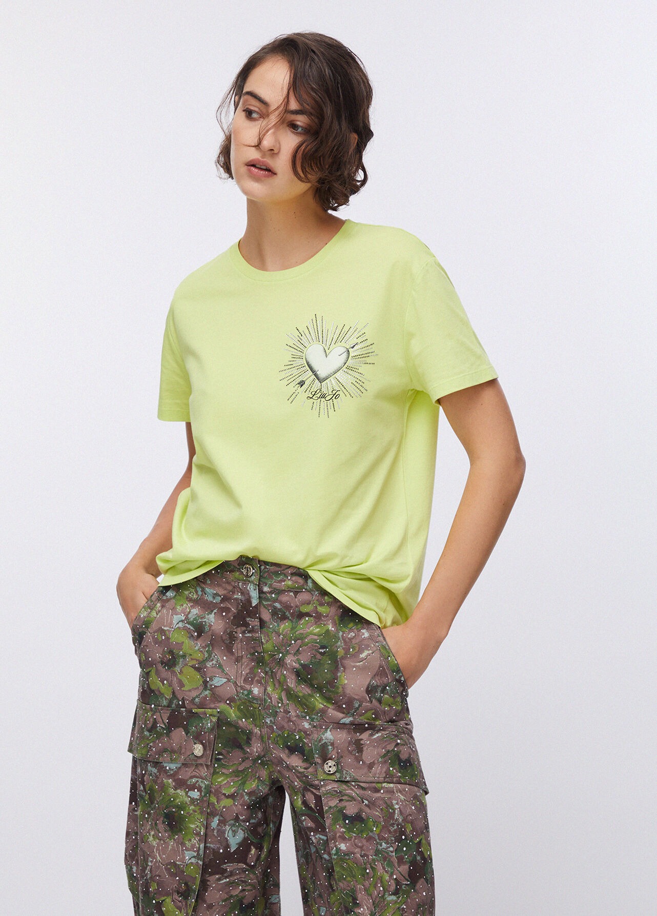 T-shirt Cupido Estampa Costas Verde - LIU JO 1