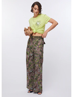 T-shirt Cupido Estampa Costas Verde - LIU JO