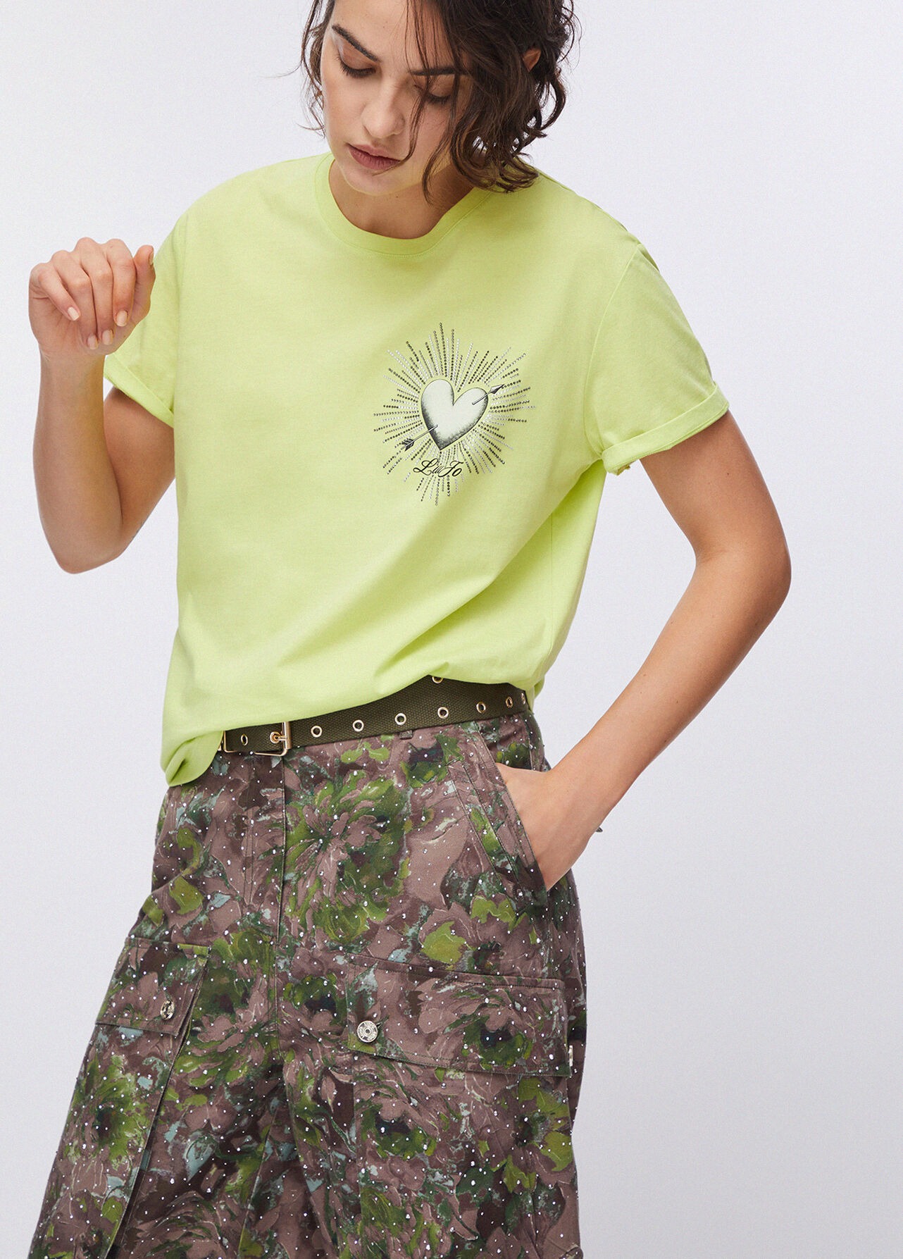 T-shirt Cupido Estampa Costas Verde - LIU JO 5