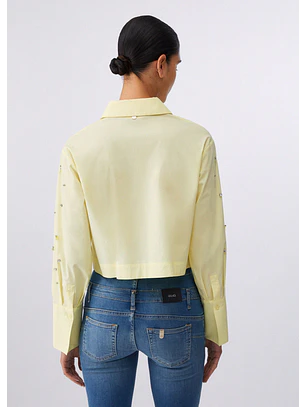 Camisa com Latenjoulas Amarelo - LIU JO