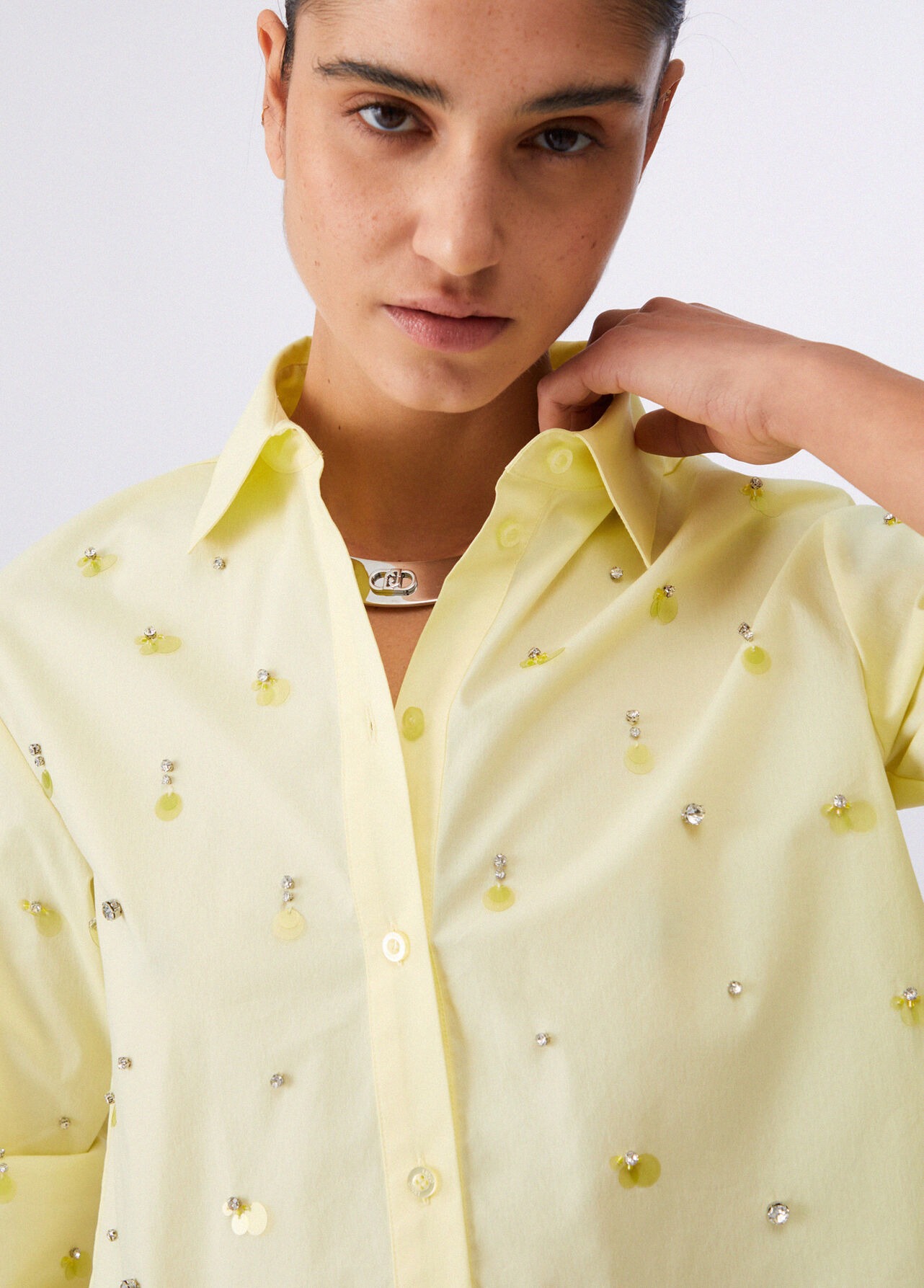 Camisa com Latenjoulas Amarelo - LIU JO 5