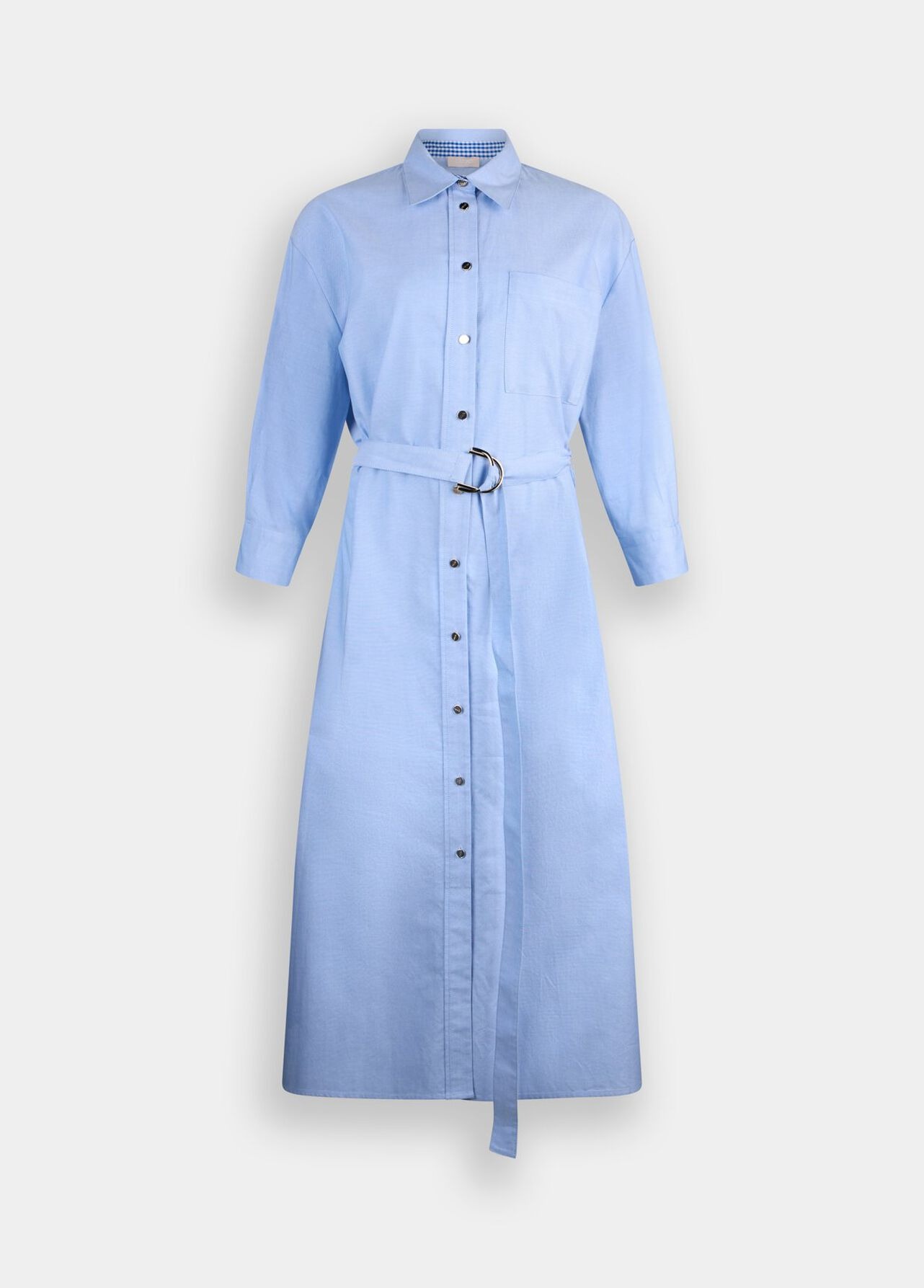 Vestido Comprido Camiseiro Azul - LIU JO 5