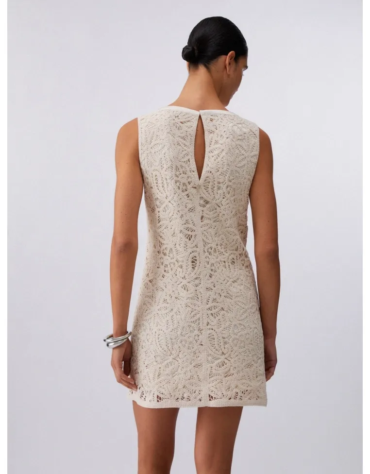 Vestido de Cavas em Crochet Bege - Liu Jo 4