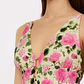 Vestido de Alças Florar Rosa e Verde - LIU JO - Thumbnail 3