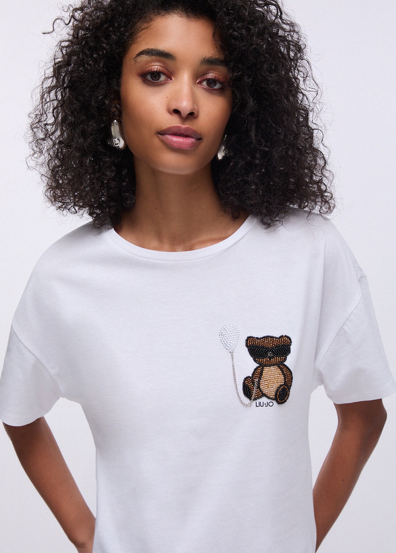 T-shirt Urso com Balão Branco - LIU JO 2