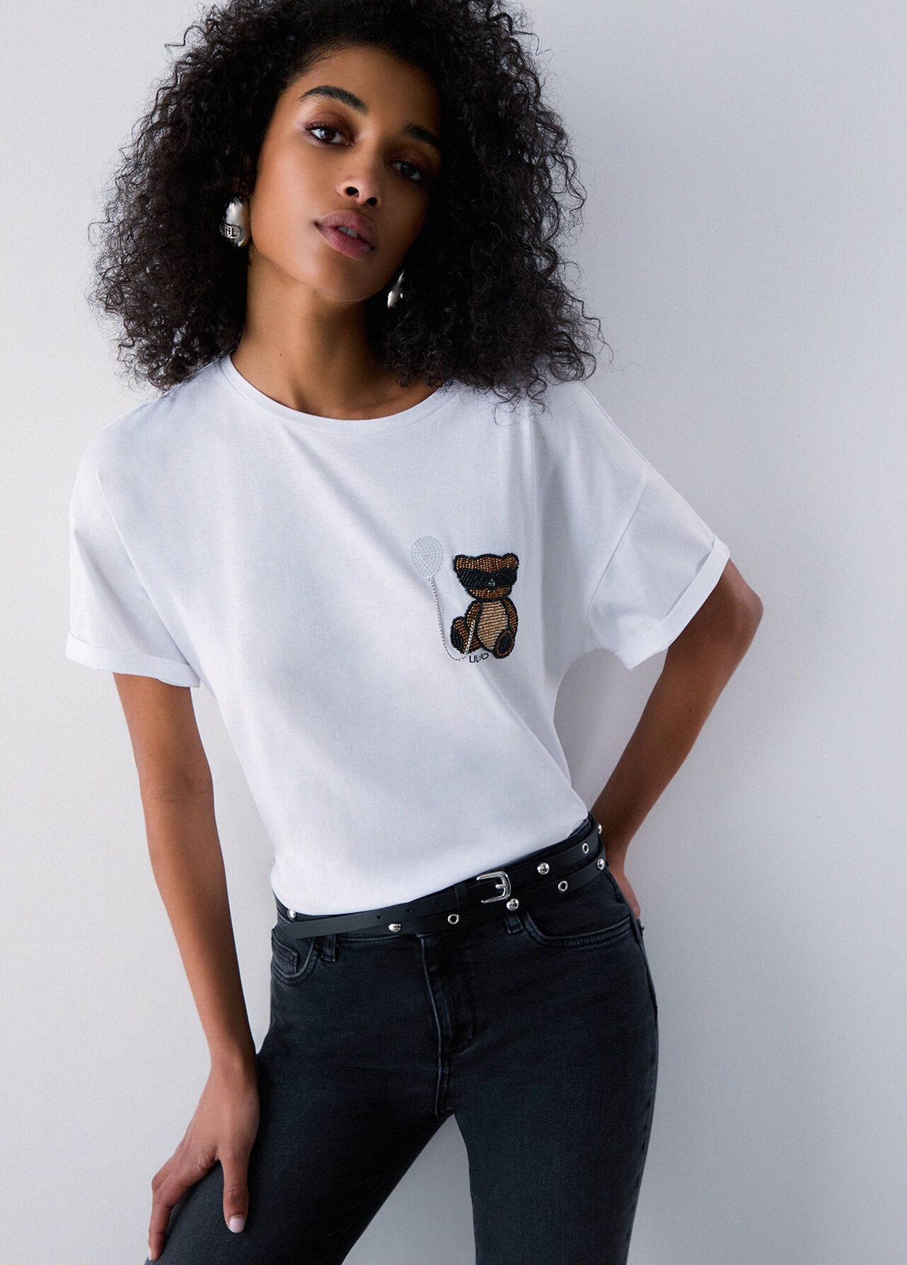 T-shirt Urso com Balão Branco - LIU JO 5