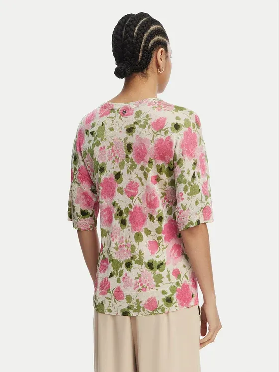 Blusa Manga Curta em Malha Floral - LIU JO  2