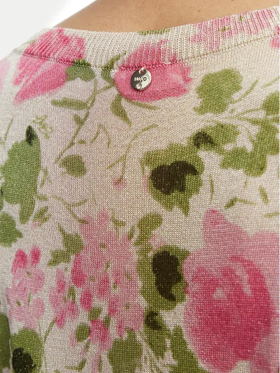 Blusa Manga Curta em Malha Floral - LIU JO  4
