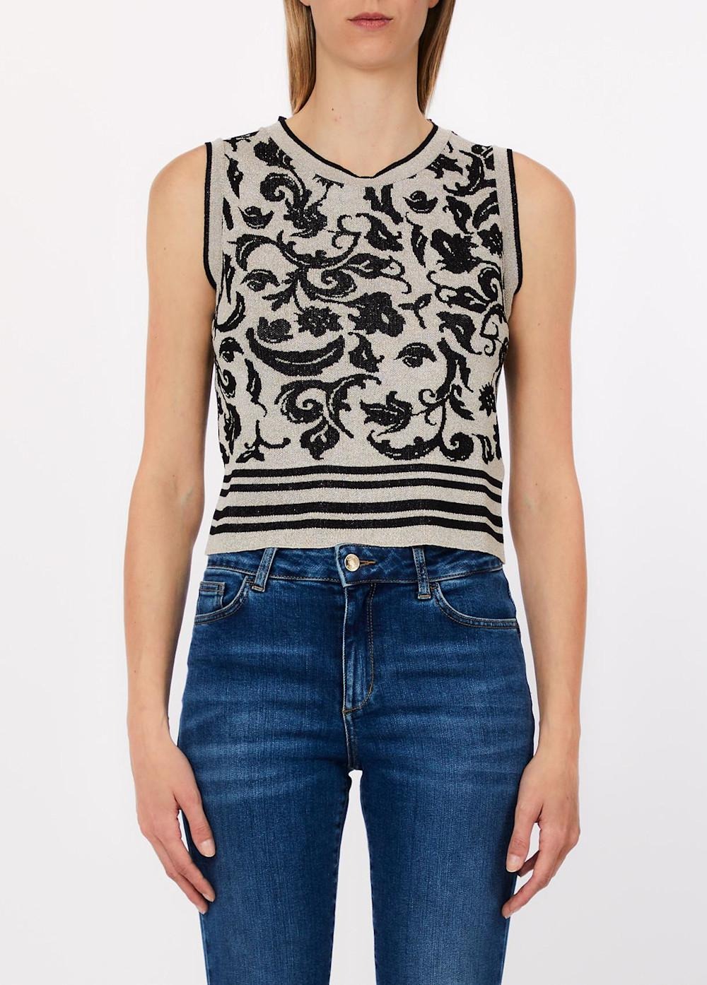 Top de Malha com Lurex Preto  - Liu Jo 4