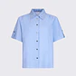 Camisa Manga Curta Azul - Liu Jo  - Miniatura 5