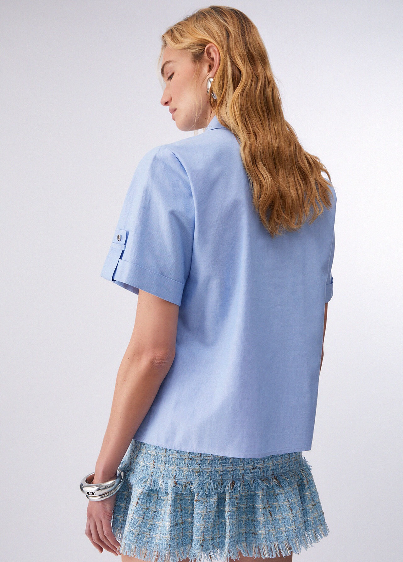 Camisa Manga Curta Azul - Liu Jo  2