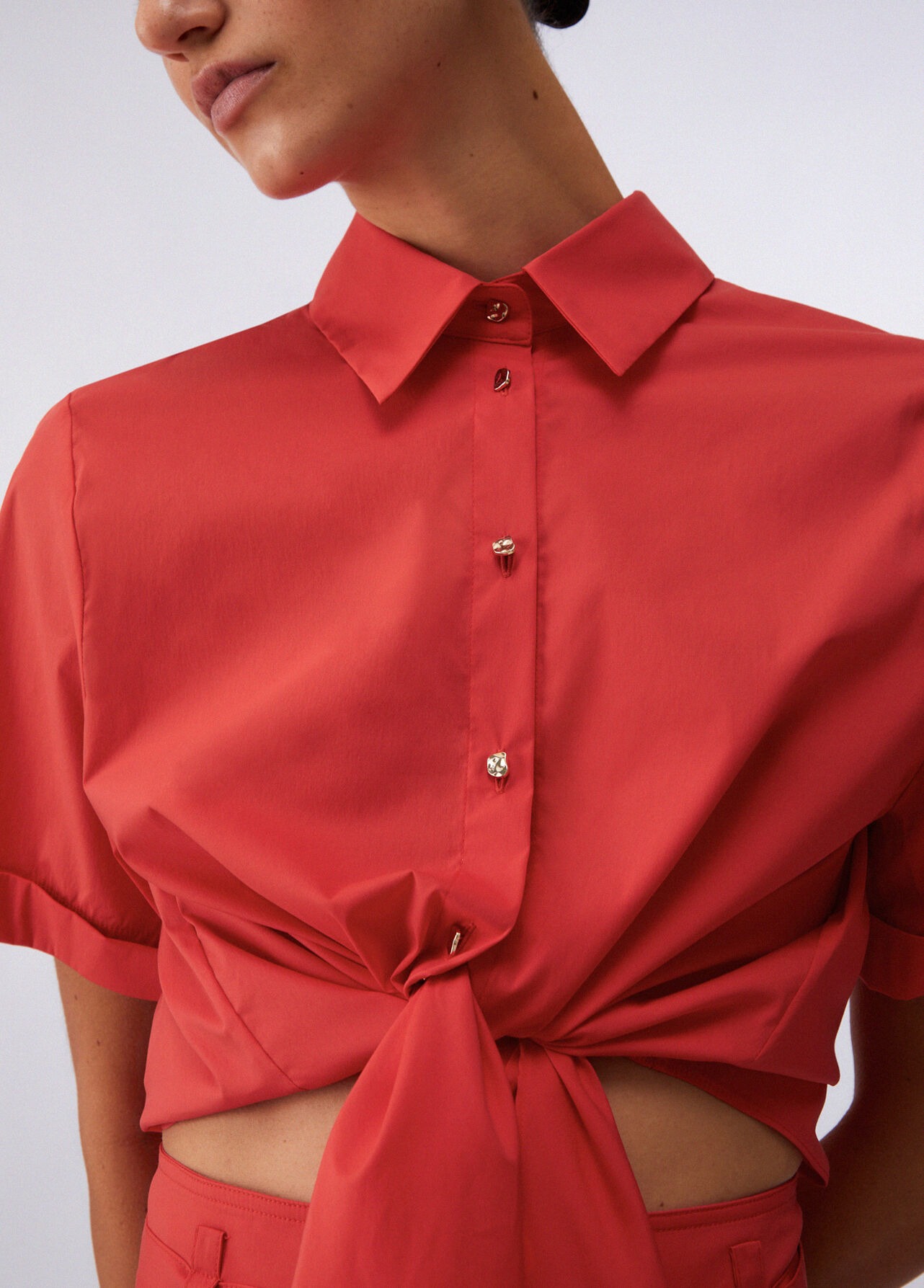 Camiseiro Manga Curta Vermelho - Liu Jo 3