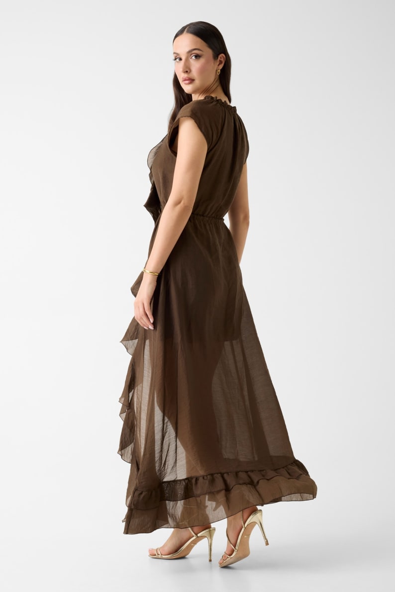 Vestido Comprido MAELYS Castanho - Guess  2