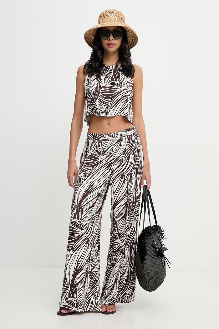 Calças ZOE Estampadas Zebra Castanho - Guess 2