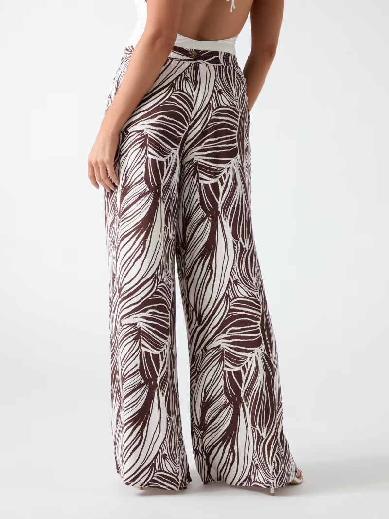 Calças ZOE Estampadas Zebra Castanho - Guess 1