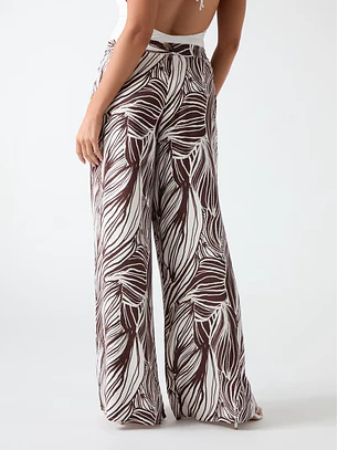 Calças ZOE Estampadas Zebra Castanho - Guess