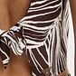 Top de Cavas ZOE Zebra Castanho - Guess  - Thumbnail 4