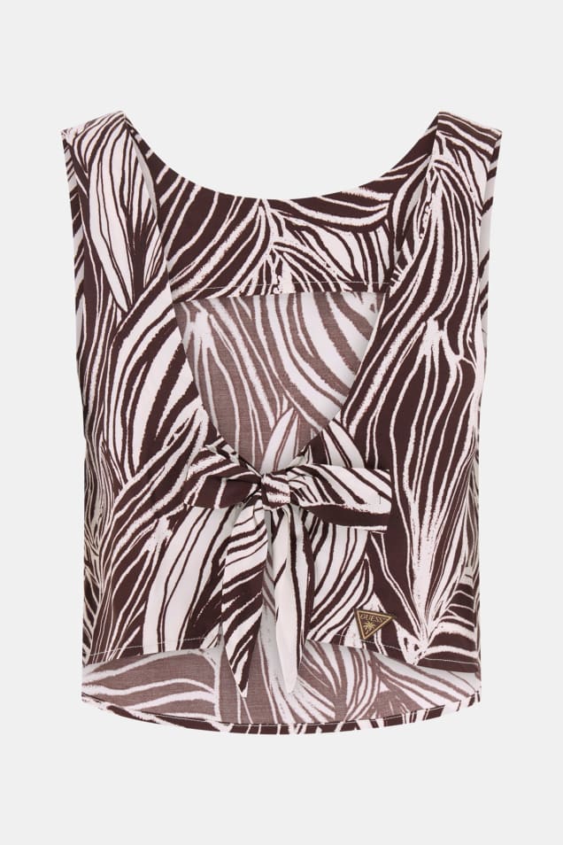 Top de Cavas ZOE Zebra Castanho - Guess  6