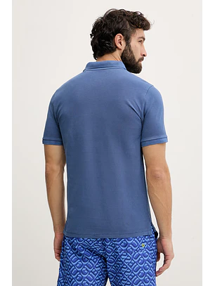 Polo de Homem Básico Azul - Guess