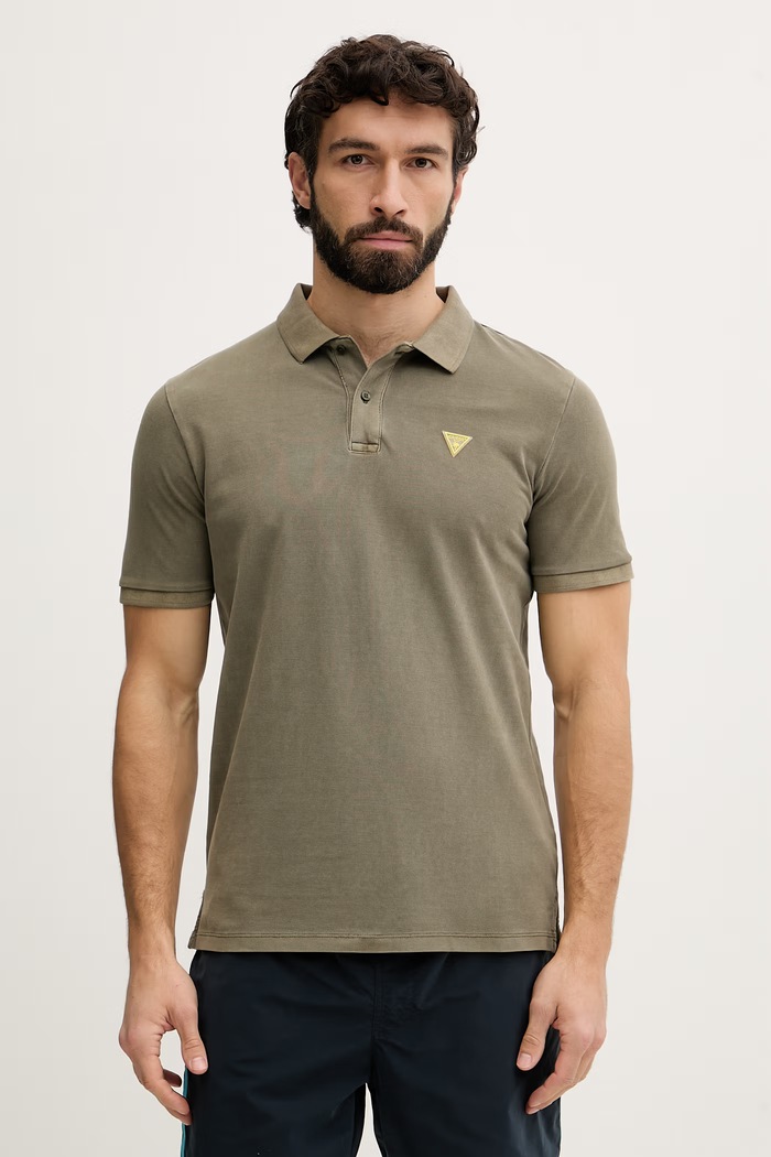 Polo de Homem Básico Verde - Guess 1