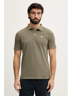 Polo de Homem Básico Verde - Guess