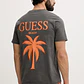 T-shirt Maxi Palmeira Cinza e Laranja - Guess - Thumbnail 2