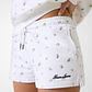 Calções com Florzinhas Branco - Guess Jeans - Thumbnail 1