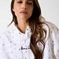 Sweat Oversize Florzinhas Branco - Guess Jeans - thumbnail 3