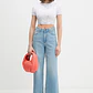 T-shirt Curta com Florzinhas Branco - Guess Jeans - Thumbnail 3