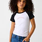 T-shirt Bicolor Branco e Preto - Guess - thumbnail 2
