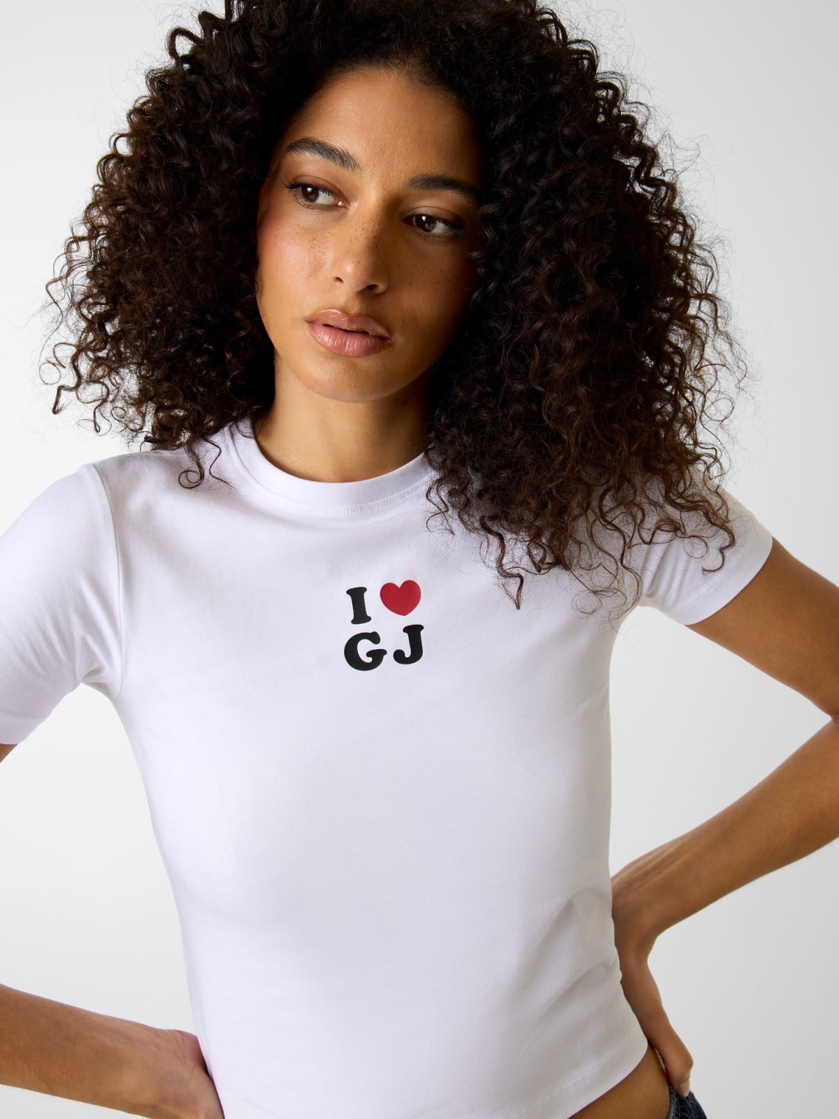 T-shirt Justa GJ Branco - Guess Jeans 3