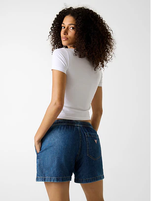 T-shirt Justa GJ Branco - Guess Jeans