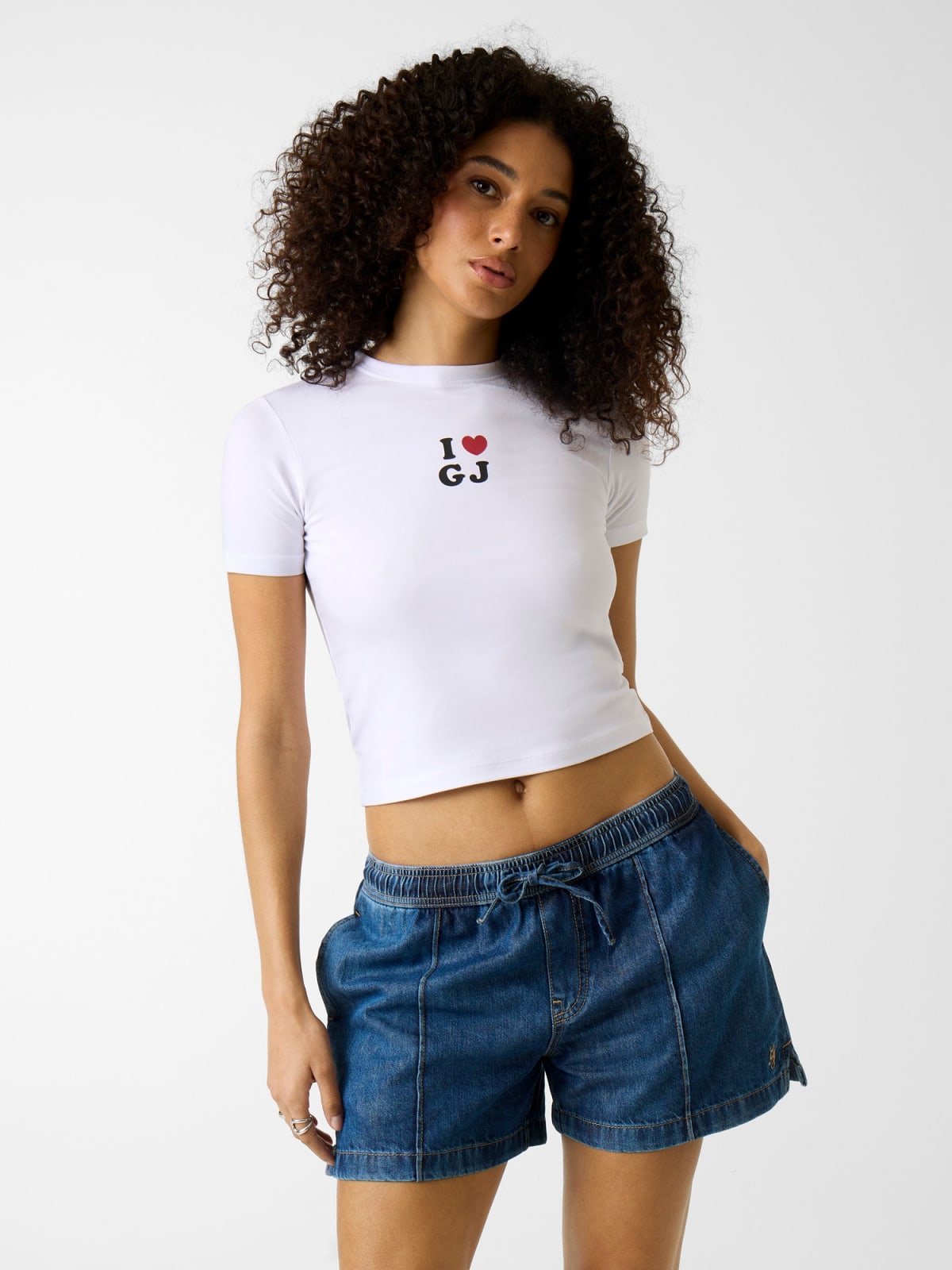 T-shirt Justa GJ Branco - Guess Jeans 1