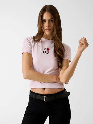 T-shirt Justa GJ Rosa - Guess Jeans