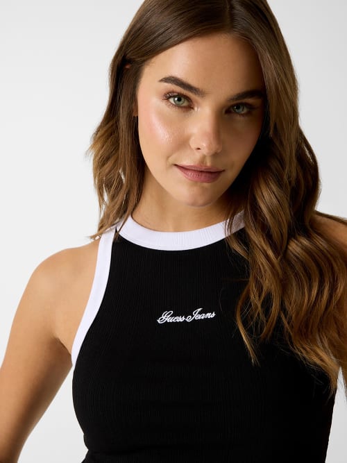 Top de Cavas Preto e Branco - Guess   4