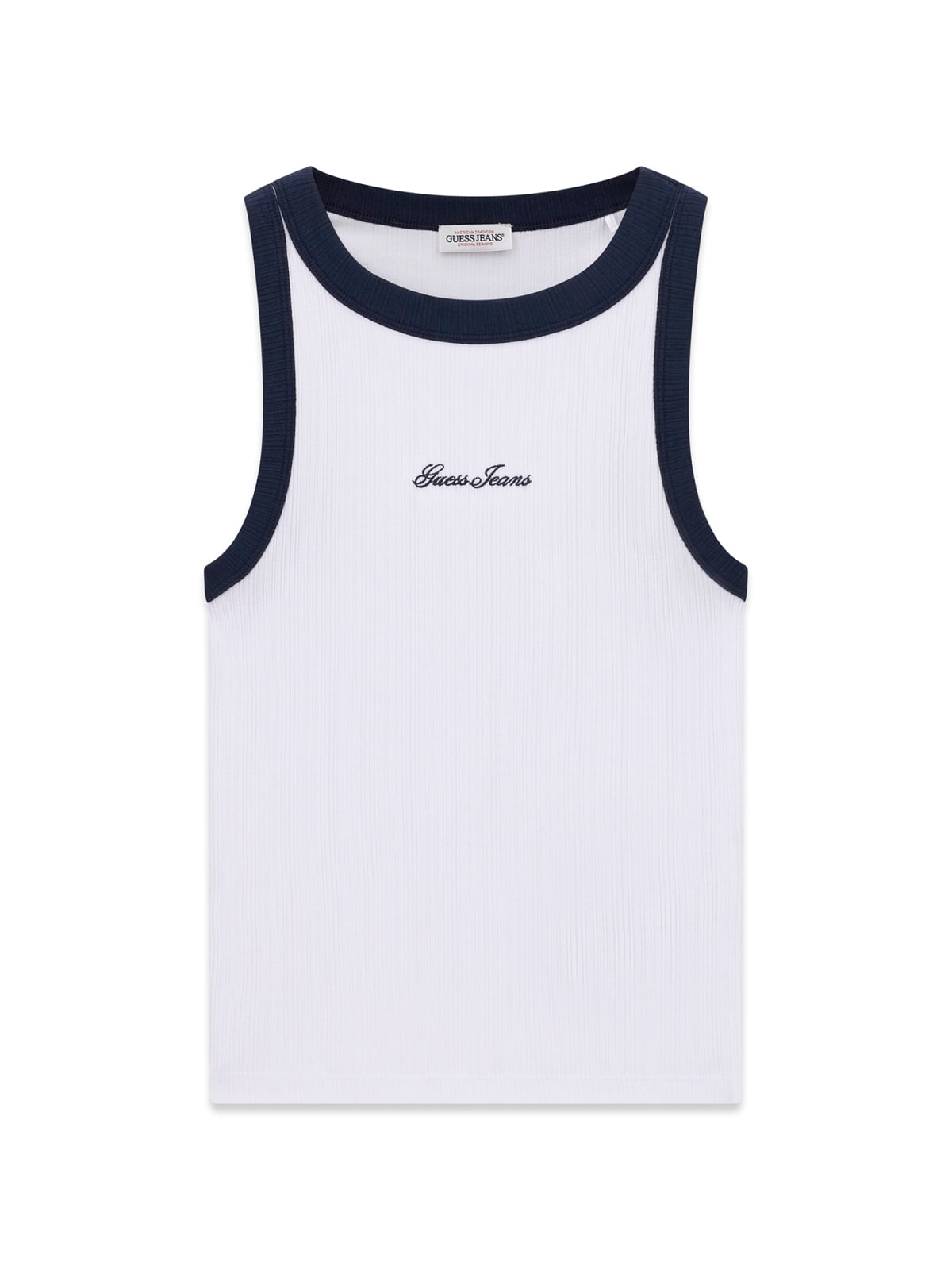 Top de Cavas Branco e Azul - Guess 5