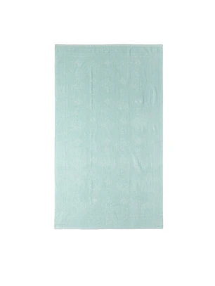 Toalha Logo Gravado Azul Turquesa - Guess