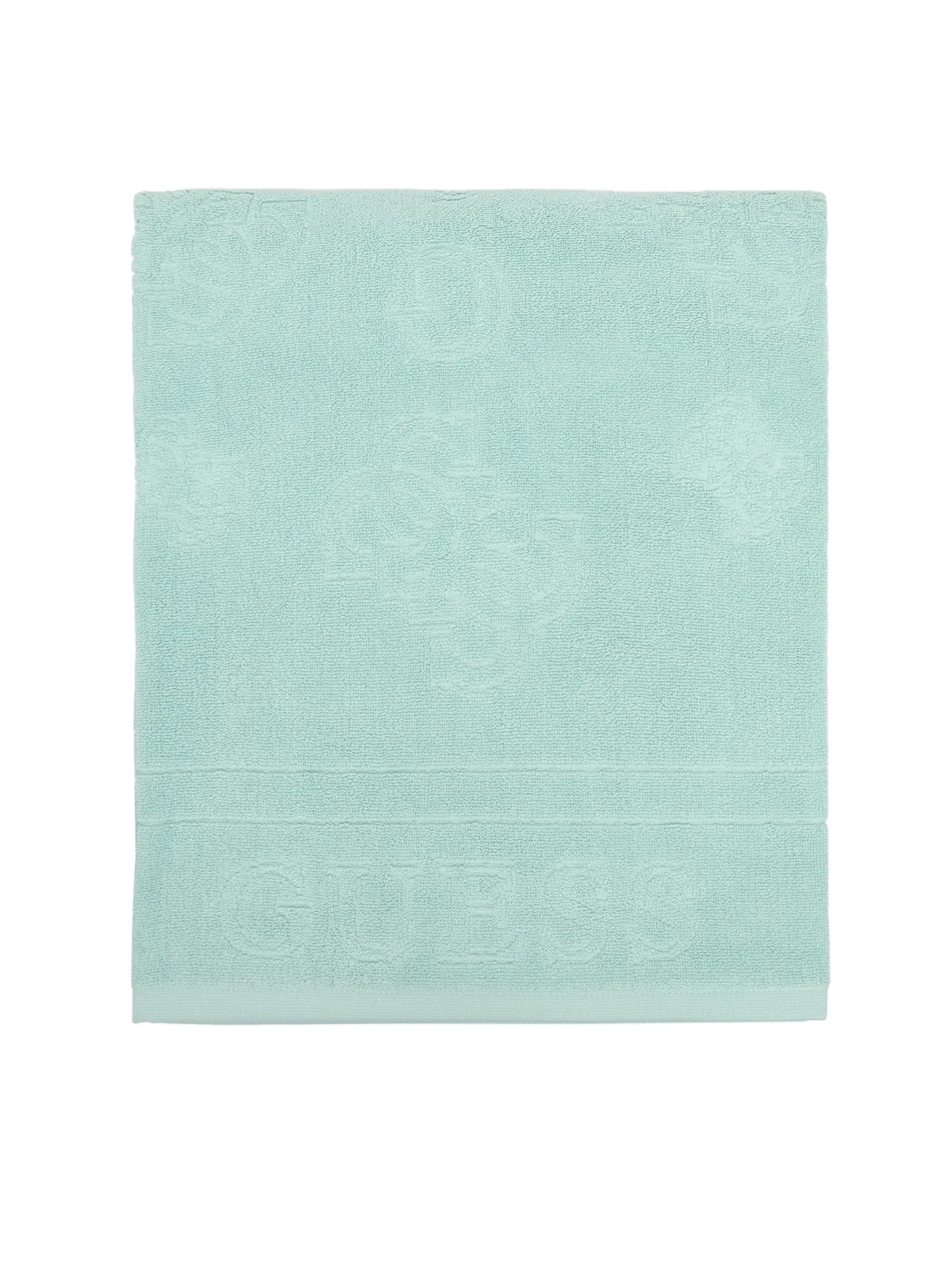 Toalha Logo Gravado Azul Turquesa - Guess 3