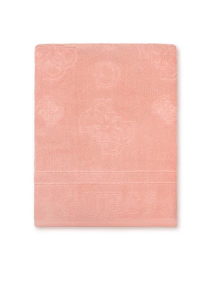 Toalha Logo Gravado Rosa - Guess