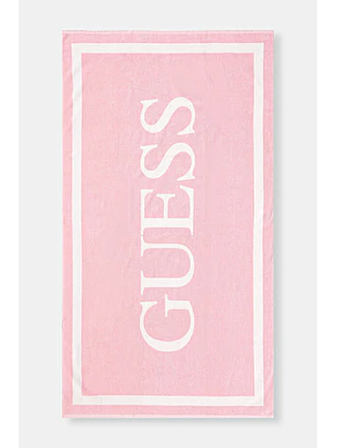 Toalha Lettering Rosa Claro - Guess