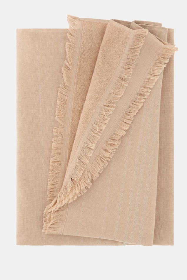 Toalha com Lurex Bege - Guess  2