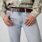 Cinto Unisexo em Pele Castanho - Guess Jeans - vignette 5
