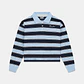 Sweat com Gola e Riscas Azul - Guess Jeans - thumbnail 4