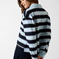 Sweat com Gola e Riscas Azul - Guess Jeans - thumbnail 2