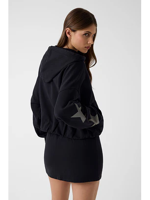 Casaco Desportivo com Estrelas Preto - Guess Jeans