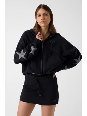 Casaco Desportivo com Estrelas Preto - Guess Jeans
