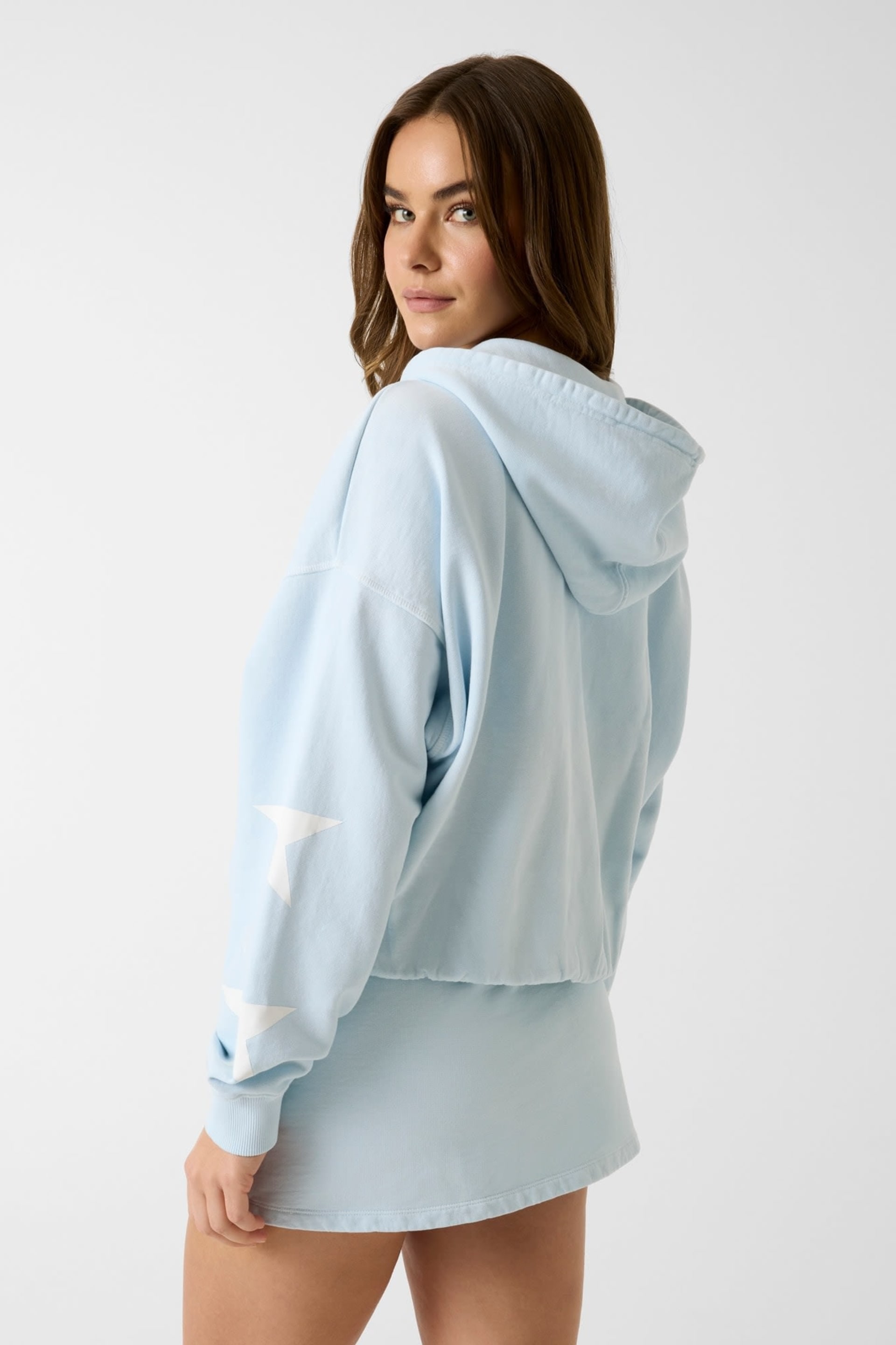 Casaco Desportivo com Estrelas Azul Claro - Guess Jeans  3