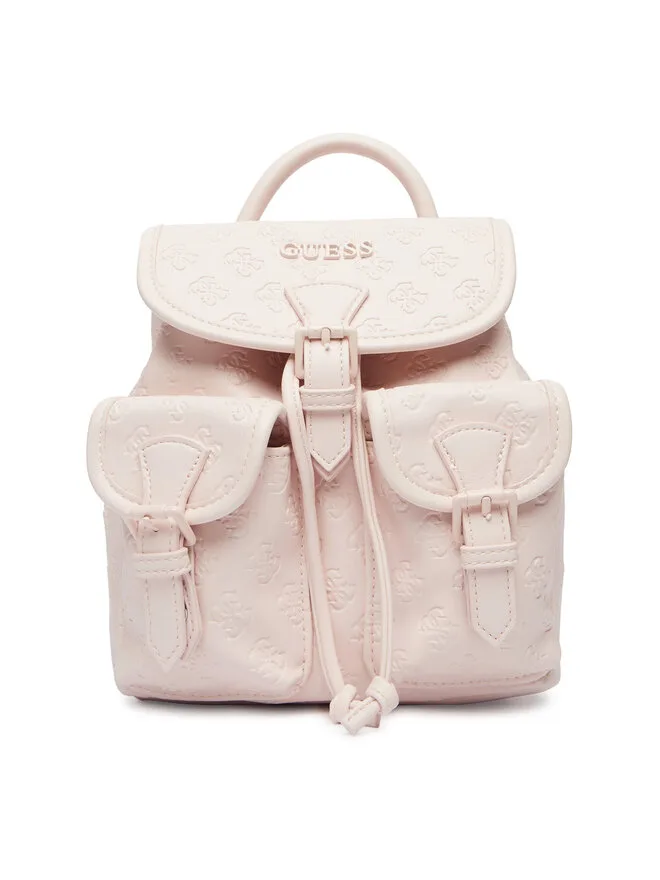 Mochila Pequena Logo Gravado Rosa - Guess  1
