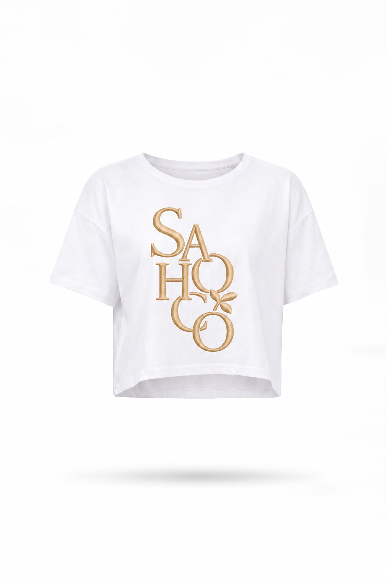 T-shirt + Lenço Estampada Bege - SAHOCO 2
